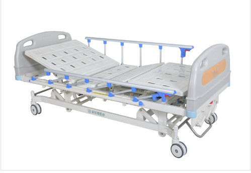 Stable Three Hand No Shaking ICU Medical Electric Bed