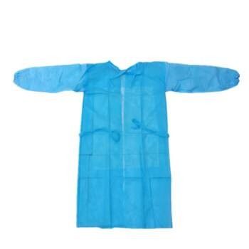 Doctor Knit Cuff Breathable Disposable Blue Lab Coats
